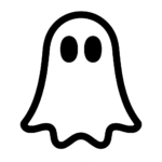 Illustration de : fantôme dans un rêve, dessin au style minimaliste et symbolique.