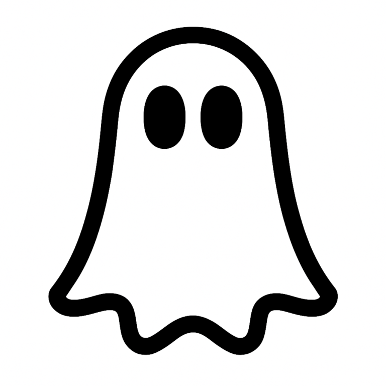 Illustration de : fantôme dans un rêve, dessin au style minimaliste et symbolique.