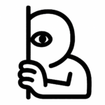 Illustration de : se cacher dans un rêve, dessin au style minimaliste et symbolique.