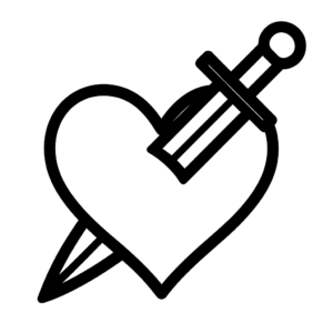 Illustration de : être trahi dans un rêve, dessin au style minimaliste et symbolique.