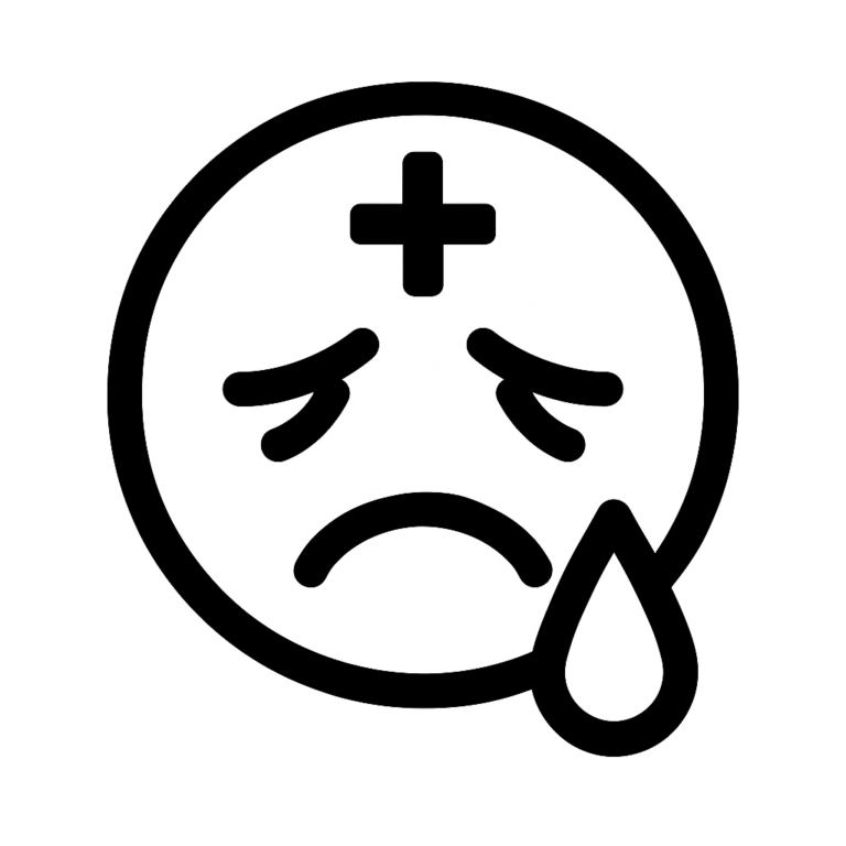 Illustration de : être malade dans un rêve, dessin au style minimaliste et symbolique.