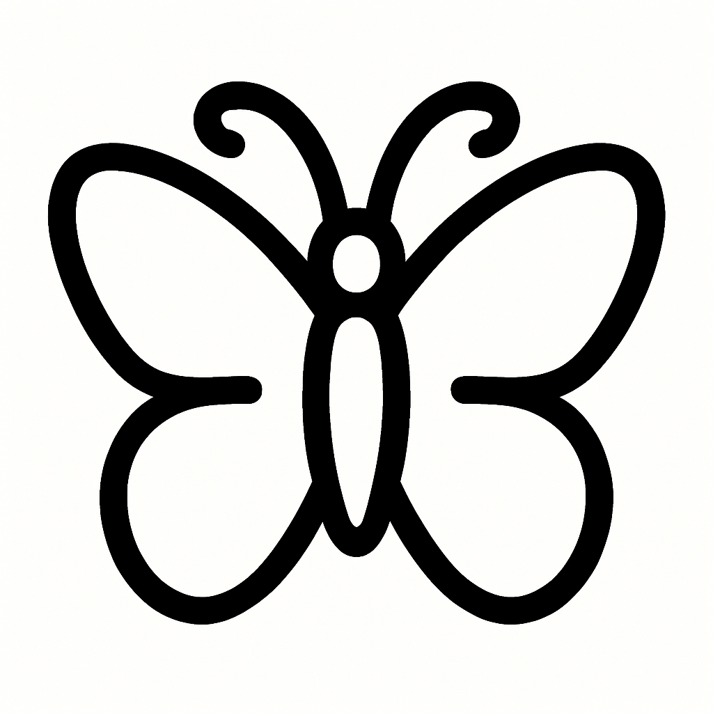 papillon noir Dictionnaire des rêves Illustration de : papillon dans un rêve, dessin au style minimaliste et symbolique.