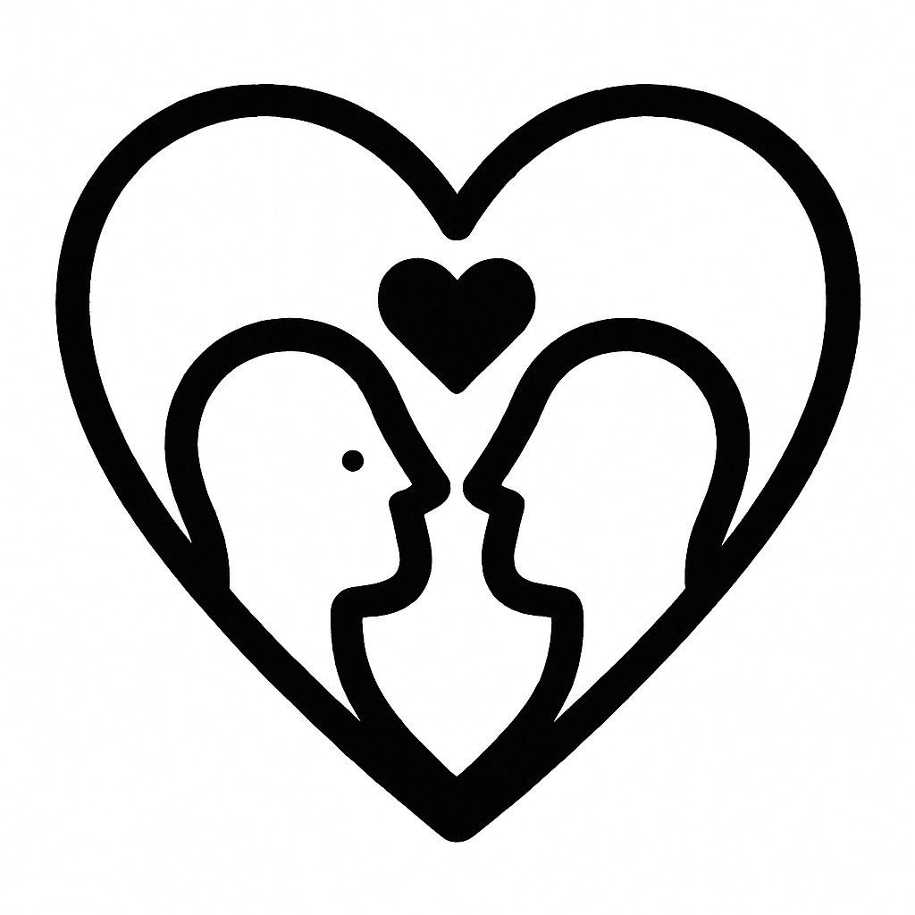amour amour au travail Dictionnaire des rêves Illustration de : amour dans un rêve, dessin au style minimaliste et symbolique.