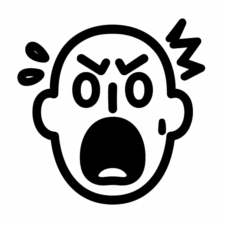 Illustration de : avoir peur dans un rêve, dessin au style minimaliste et symbolique.