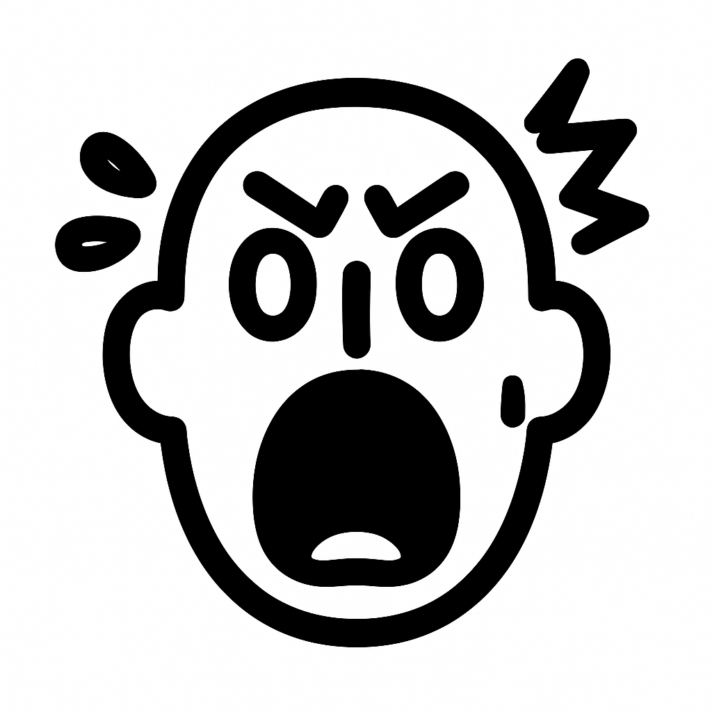 Illustration de : avoir peur dans un rêve, dessin au style minimaliste et symbolique.