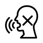 perdre la voix au téléphone Dictionnaire des rêves Illustration de : perdre la voix dans un rêve, dessin au style minimaliste et symbolique.