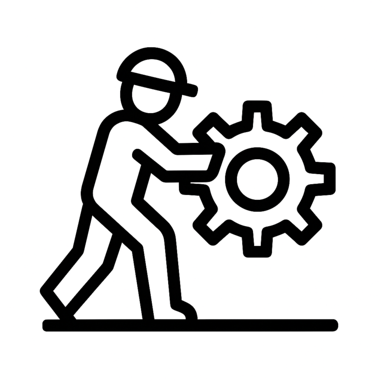 Illustration de : travail dans un rêve, dessin au style minimaliste et symbolique.