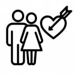 Illustration de : être infidèle dans un rêve, dessin au style minimaliste et symbolique.